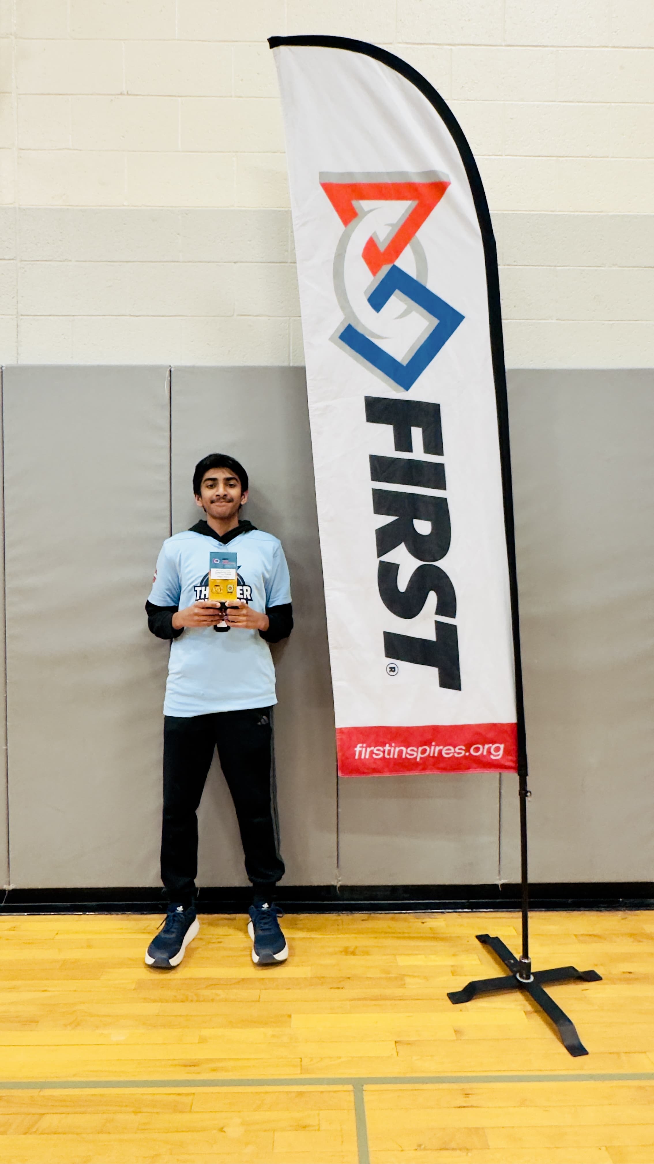 Arsh Rayyan with the Judges Award at PA State Championship